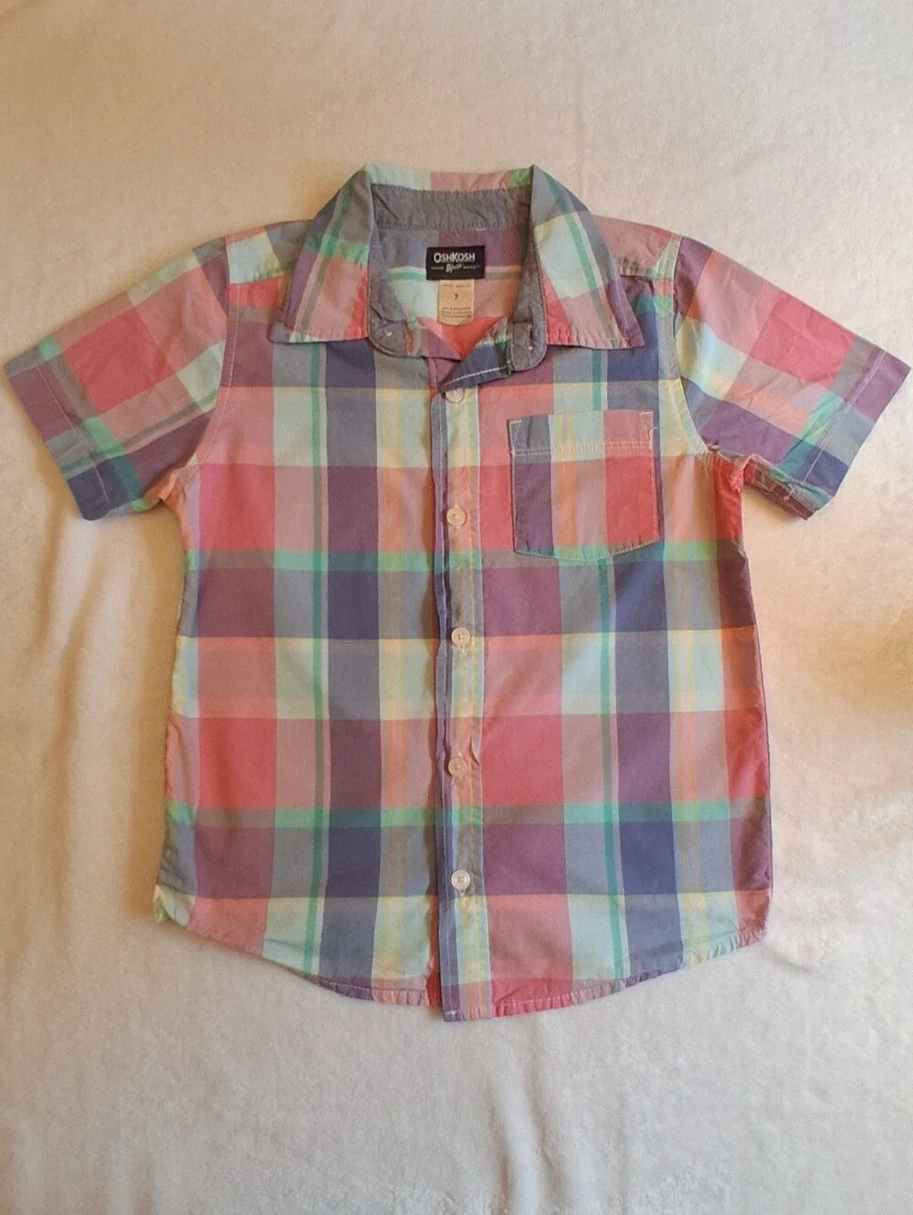 2 Pack- OshKosh B'gosh Plaid Tshirts